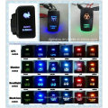 12V IP68 Brand Auto /Boat Laser Engraved Rocker Switch